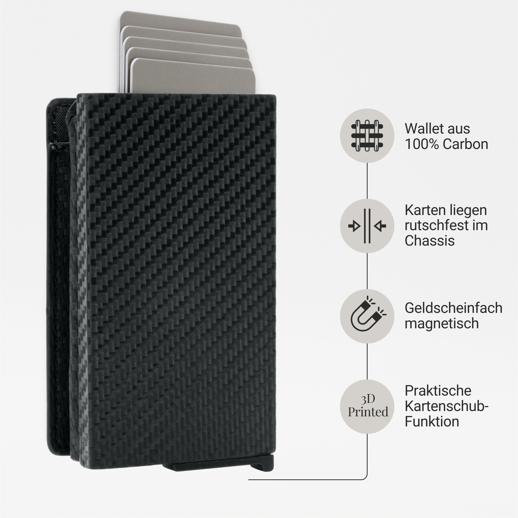 Card Home - Smart Wallet aus Carbon
